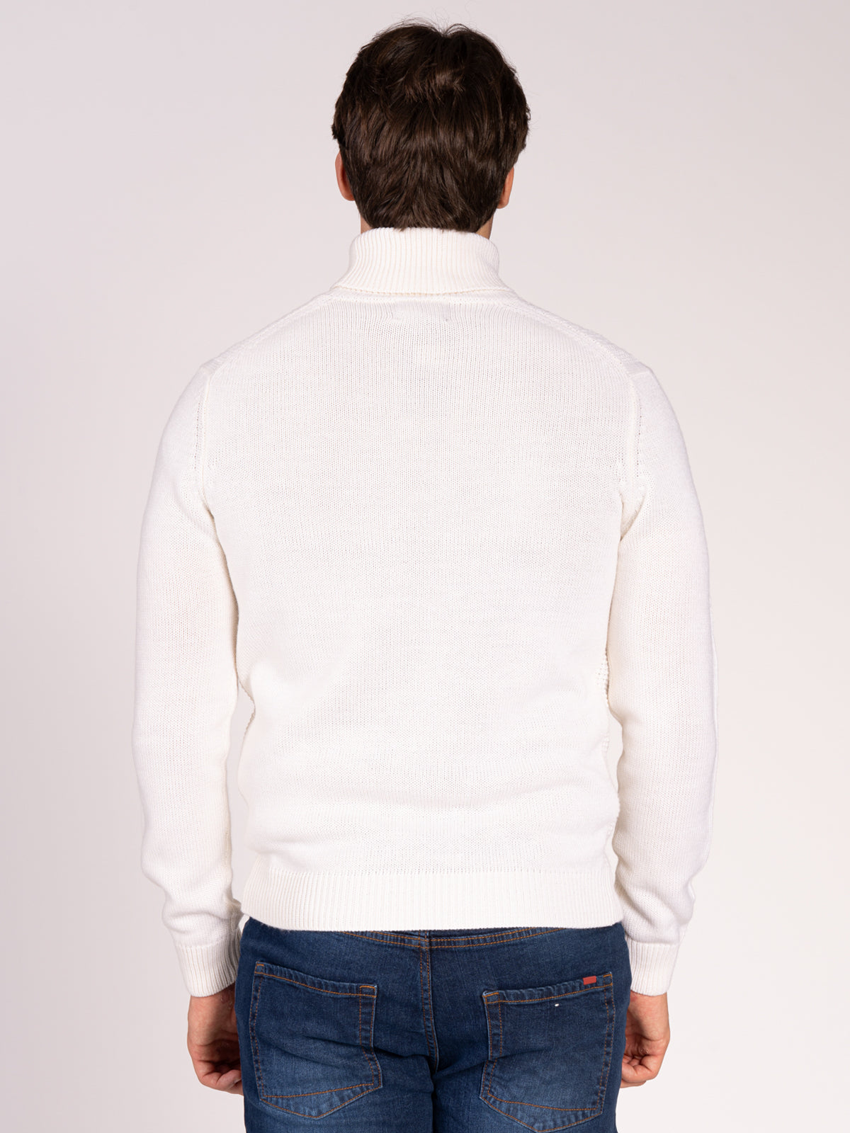 MAGLIA COLLO ALTO|Colore:Panna