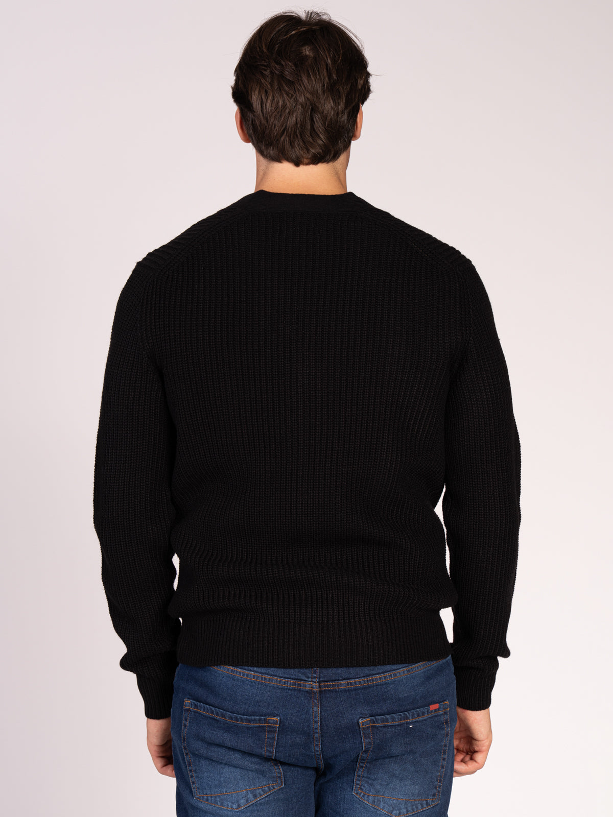 CARDIGAN CON BOTTONI A COSTE|Colore:Nero