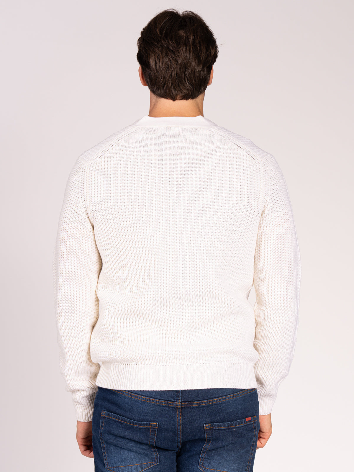 CARDIGAN CON BOTTONI A COSTE|Colore:Panna