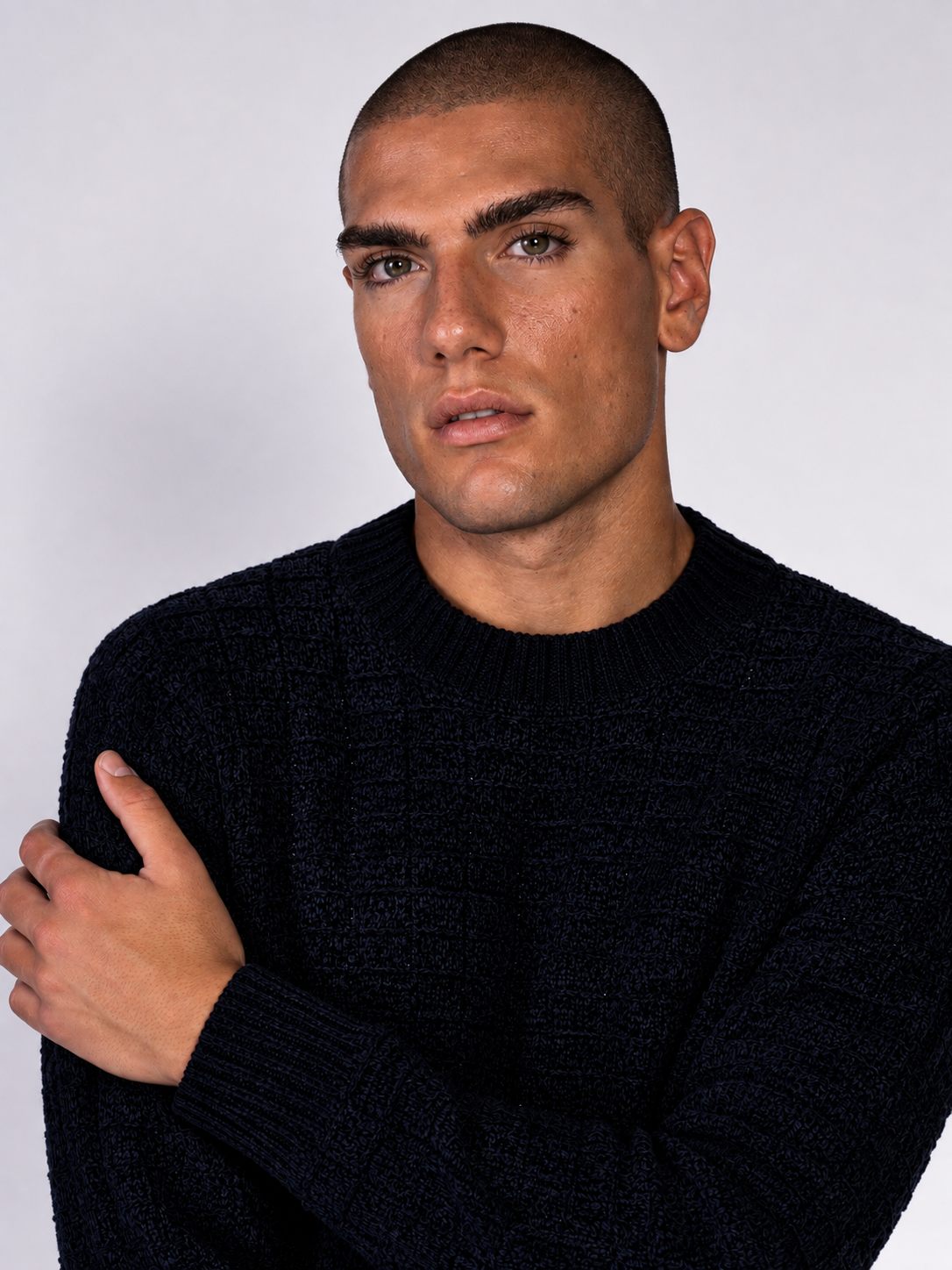 MAGLIA CINIGLIA JACQUARD|Colore:Blu