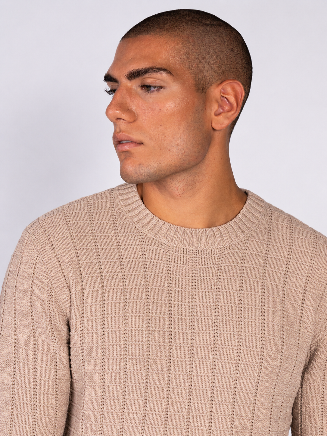 MAGLIA CINIGLIA JACQUARD|Colore:Beige