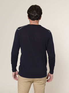 Maglia girocollo|Colore:Blu