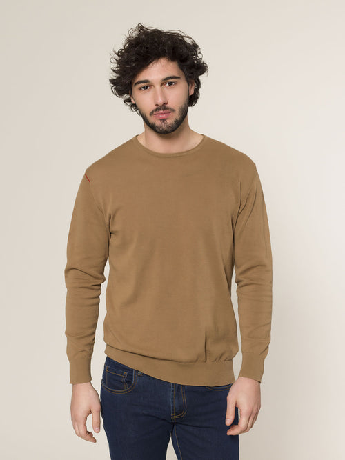 Maglia girocollo|Colore:Fango