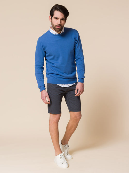 Maglia basic girocollo|Colore:Bluette
