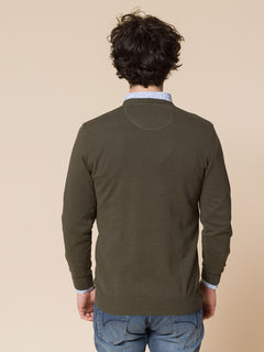 Maglia basic girocollo|Colore:Verde militare